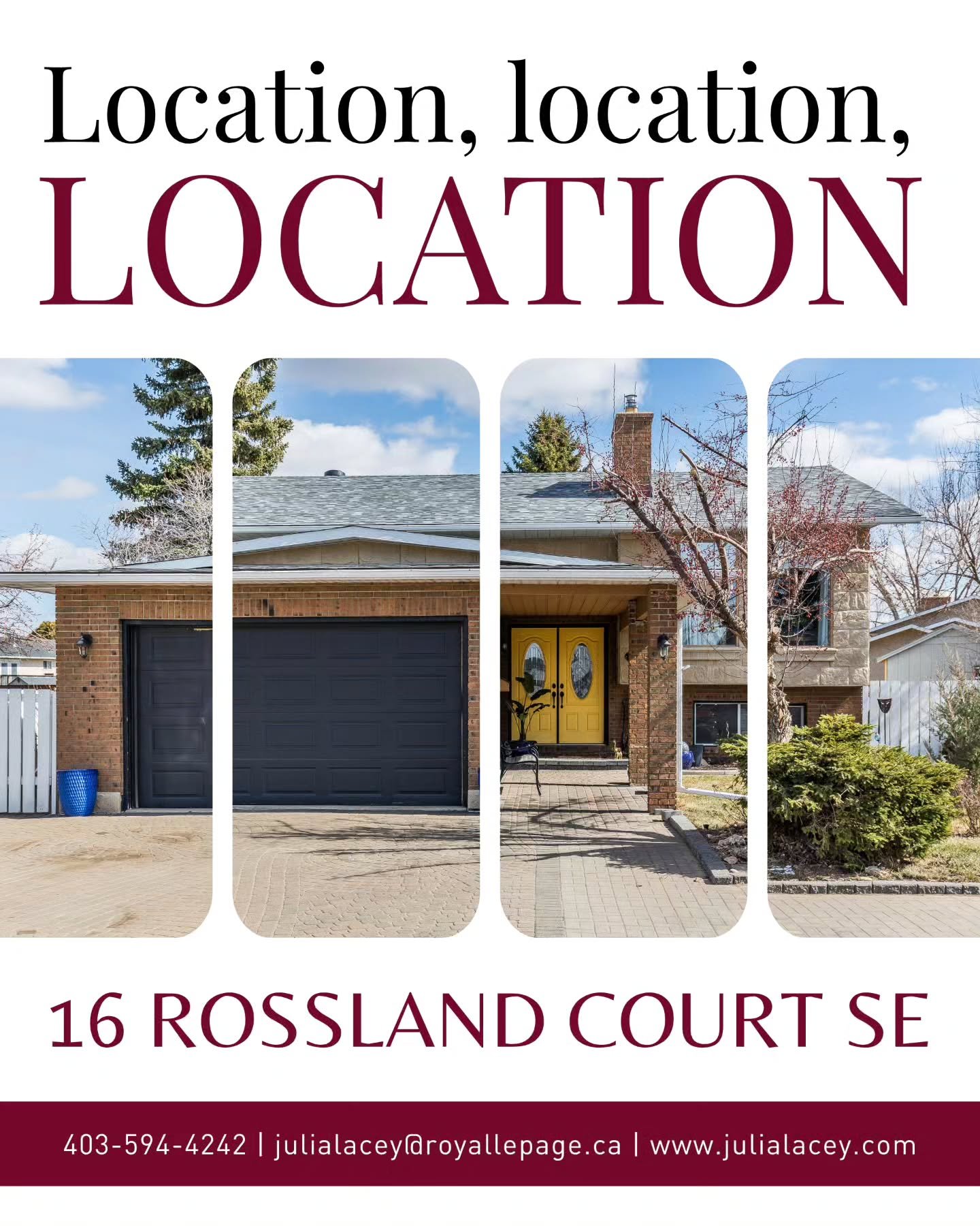 Ignore this weekend&rsquo;s snow and imagine yourself here&hellip; 

Located on a quiet court in Rossglen, backing onto green space and a park &mdash;&nbsp;location, location, location. As the seasons change, this backyard becomes your private retrea