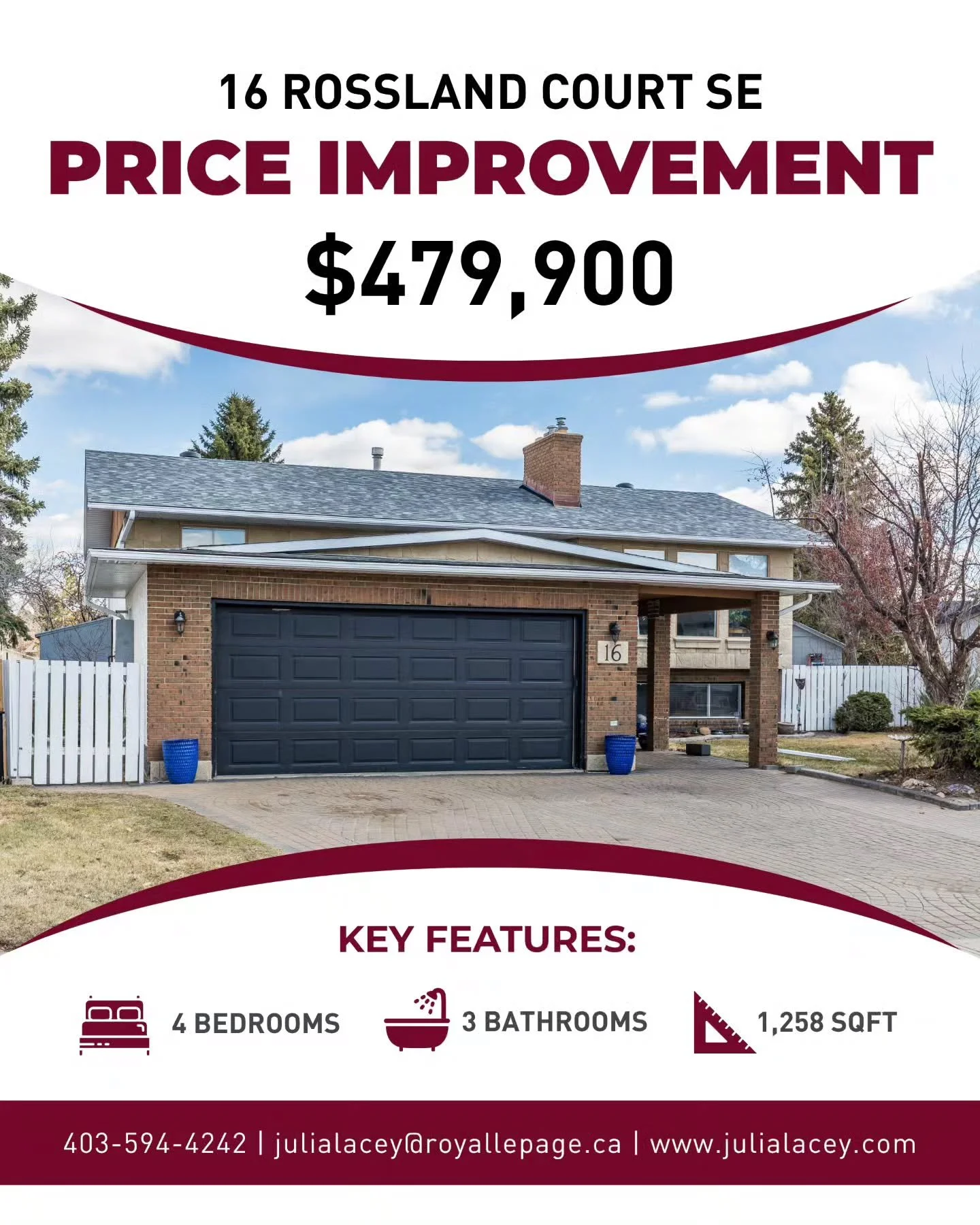 NEW PRICE ✨

This beautifully updated Rossglen bi-level just became even more attractive 👀🏡

🛏️ 4 Bedrooms
🛁 3 Bathrooms
📐 1,258 SqFt

✔️ Quiet cul-de-sac location
✔️ Backing onto green space 🌳
✔️ Fully renovated custom kitchen
✔️ Heated double