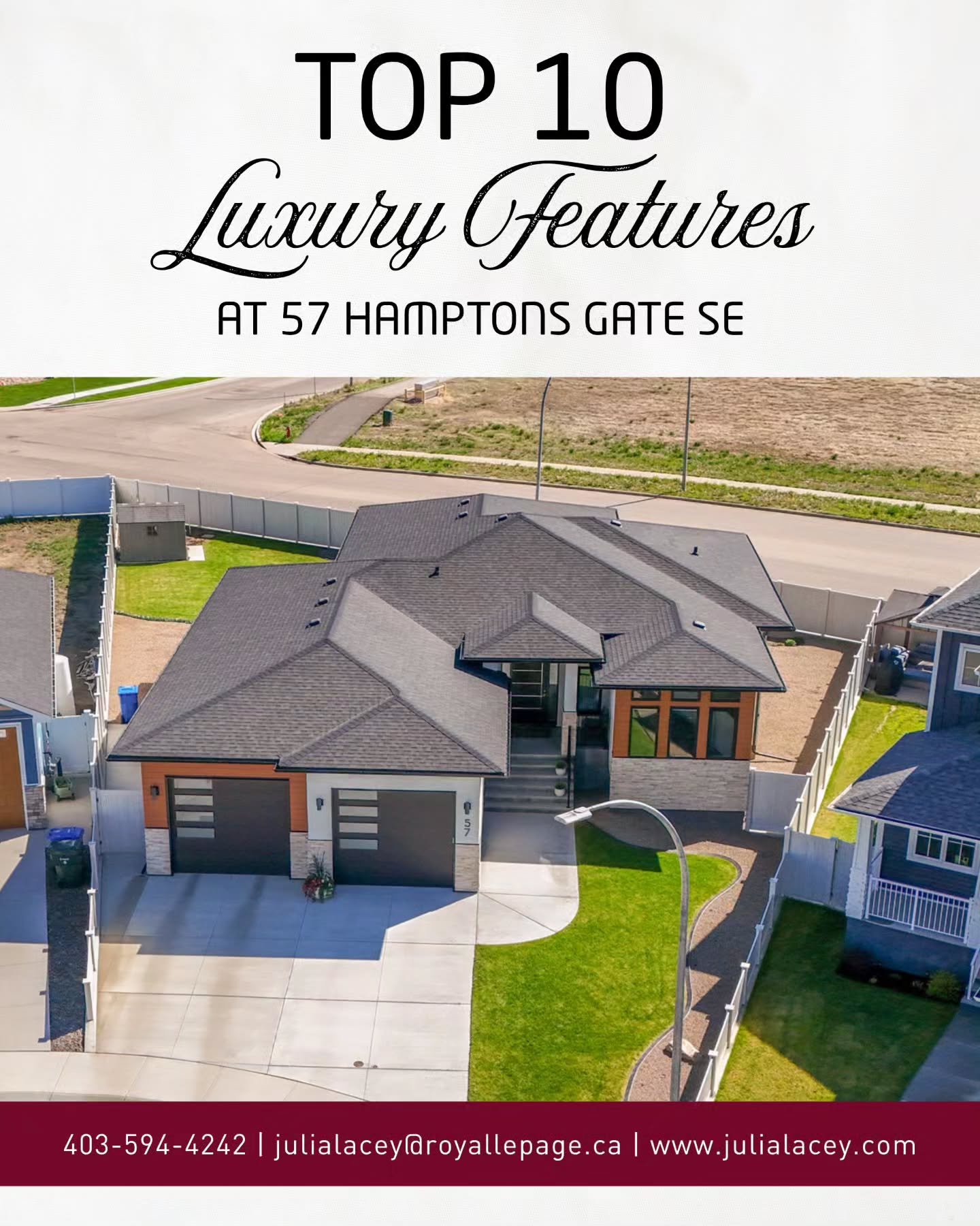✨ Luxury living in The Hamptons ✨

57 Hamptons Gate SE is one of those rare properties where the details truly speak for themselves. Every inch of this 1,729 sq.ft. bungalow was built with both beauty and function in mind.

From soaring ceilings to a