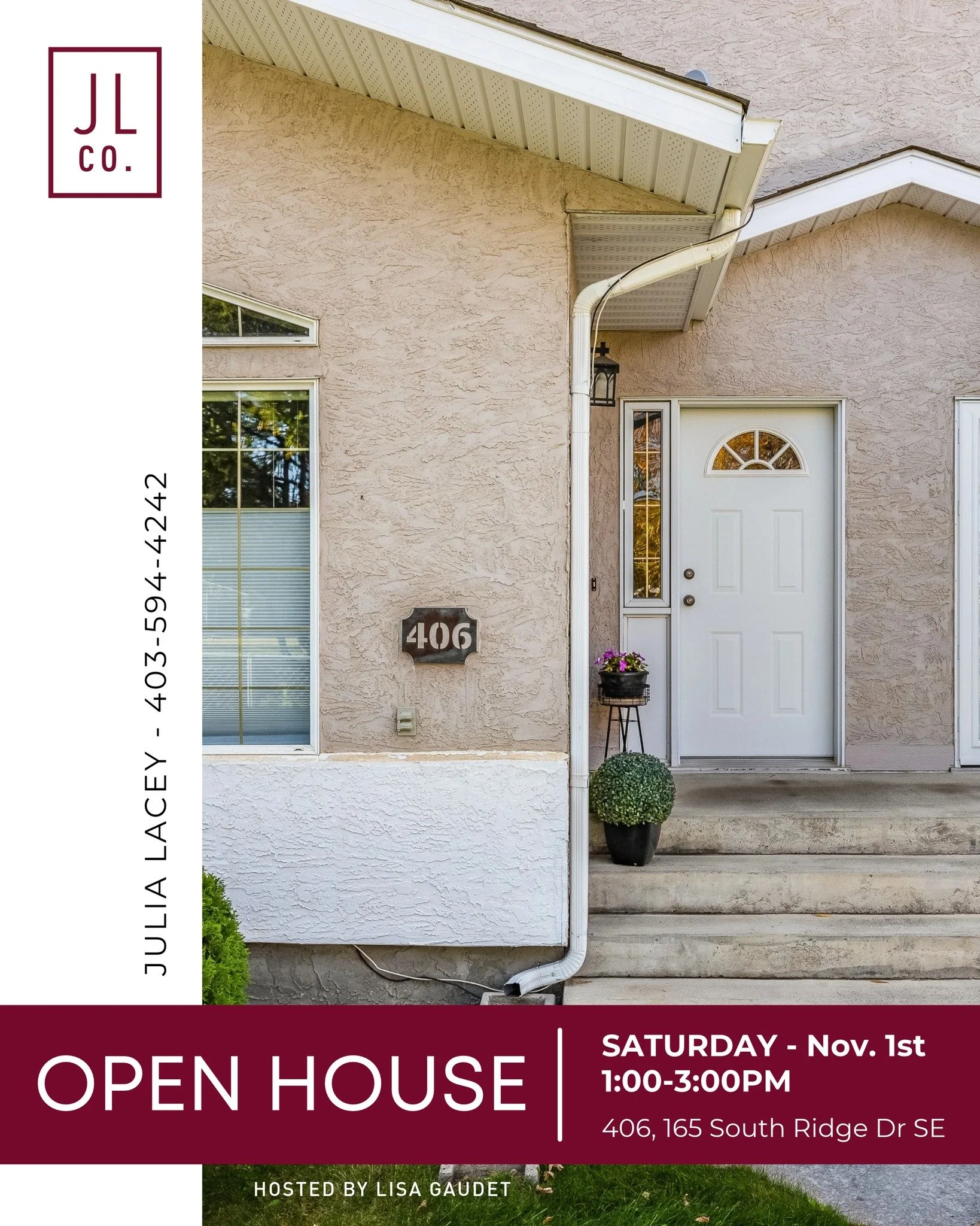 >>OPEN HOUSE THIS SUNDAY<<

📍 406, 165 Southridge Drive SE
🗓️ Sunday Nov, 1st
🕒 1&ndash;3 PM
Now Priced at $289,900

Motivated sellers + a new price = the perfect time to come take a look! 

Stop by Sunday and see if it feels like home