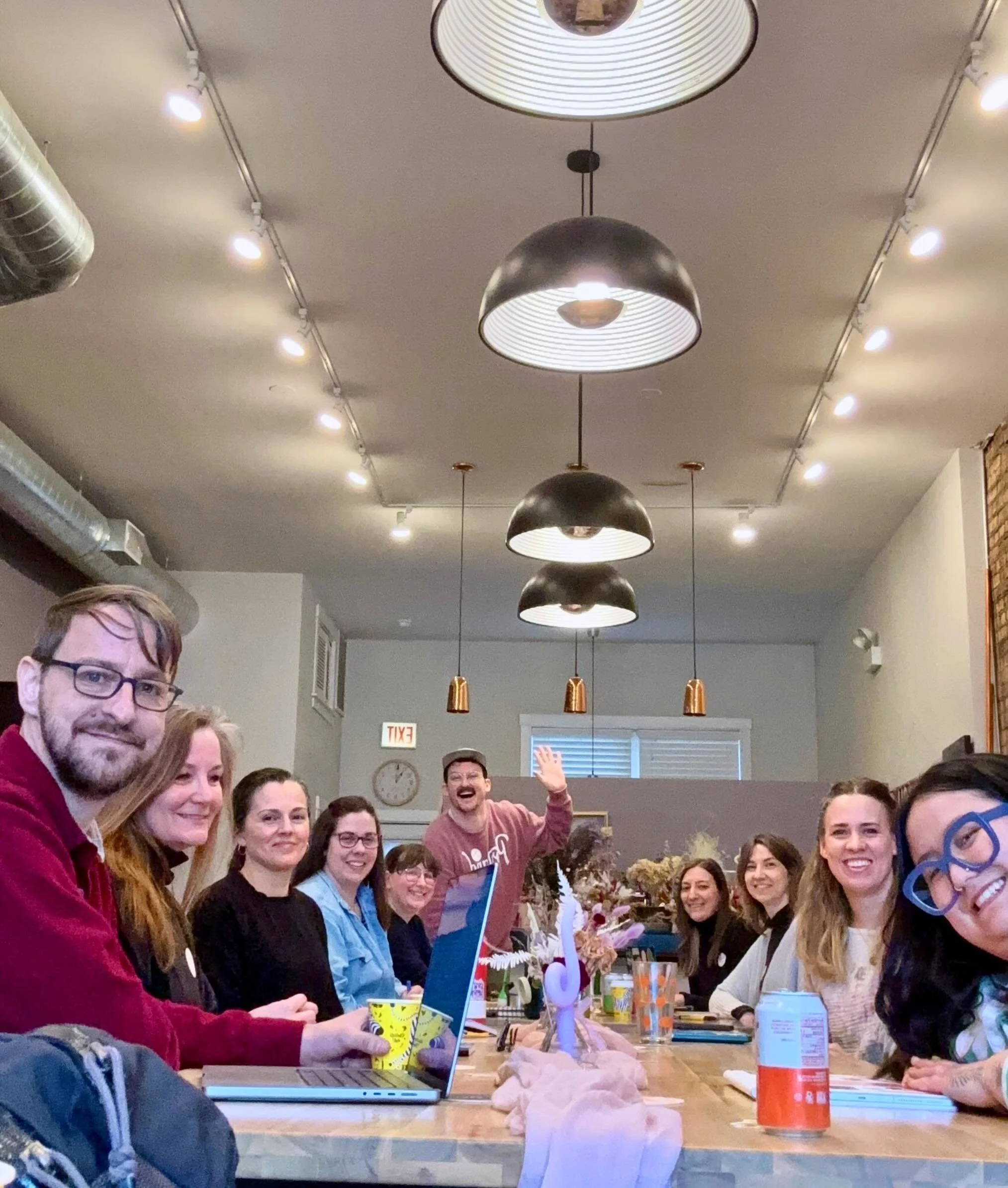 June sunnyside chat is tomorrow - Wednesday!
9am to noon at @indigoandvioletstudio over cold brew + snacks.

Then we&rsquo;re taking a short summer break and will be back for July chat on the 8th!