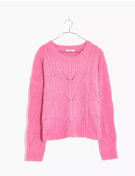 the loveliest detail pink sweater spring favorites