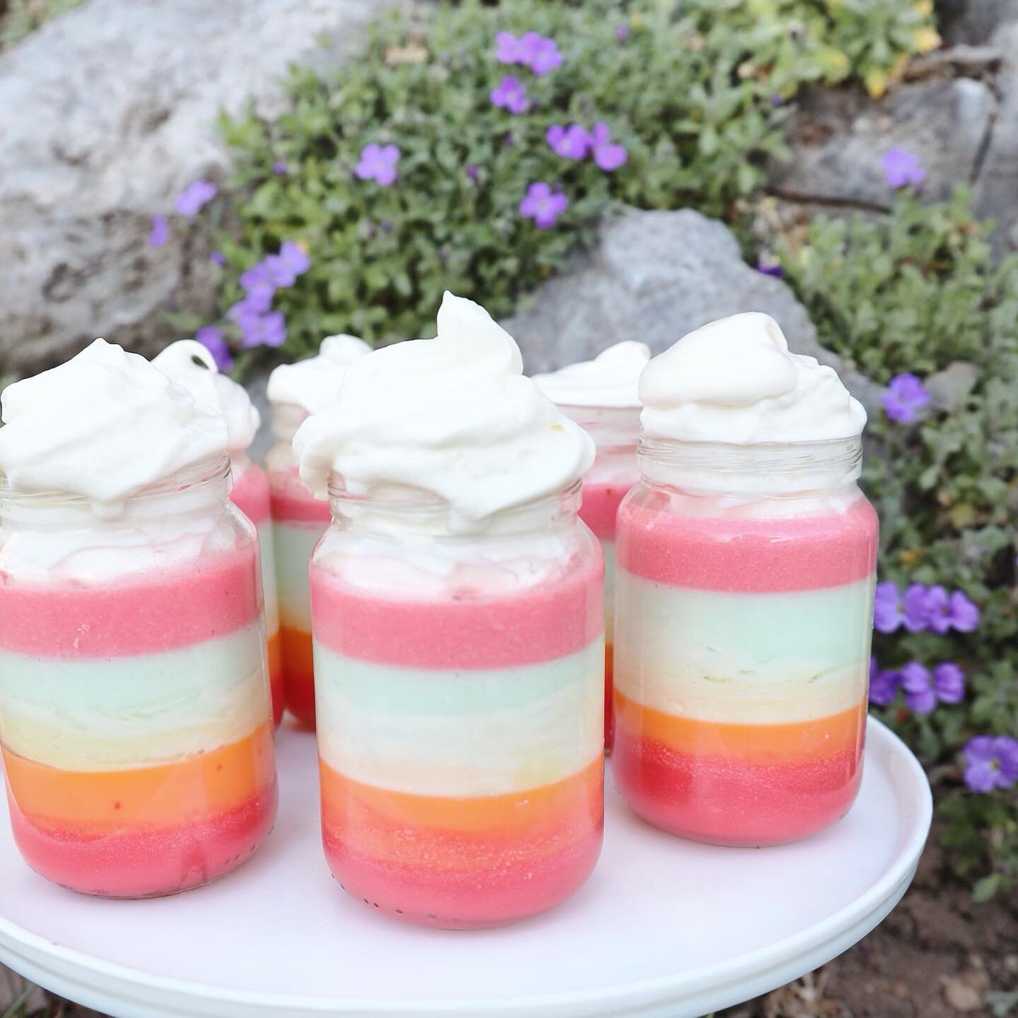 Have you started planning any of your St. Patrick&rsquo;s Day celebrations? 🌈We love to incorporate all the colors of the rainbow however we can with this holiday and this layered Jello has all the heart eyes! 😍 Bonus...it&rsquo;s so easy to prepar