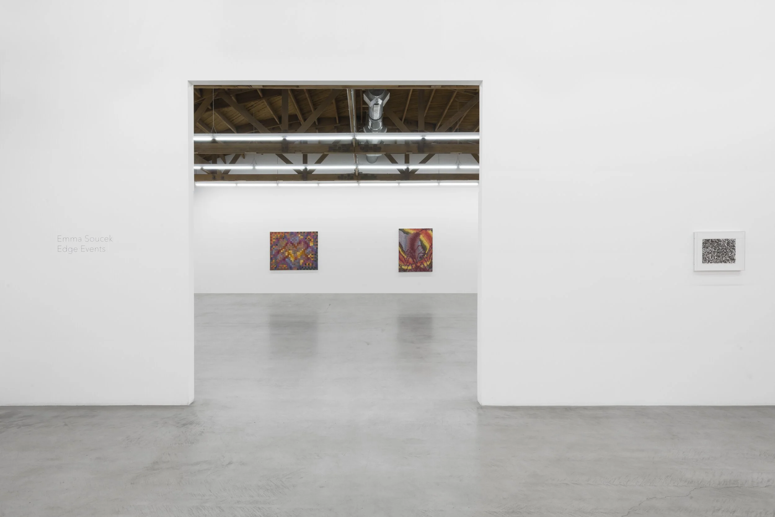 installation view of  Emma Soucek: Edge Events