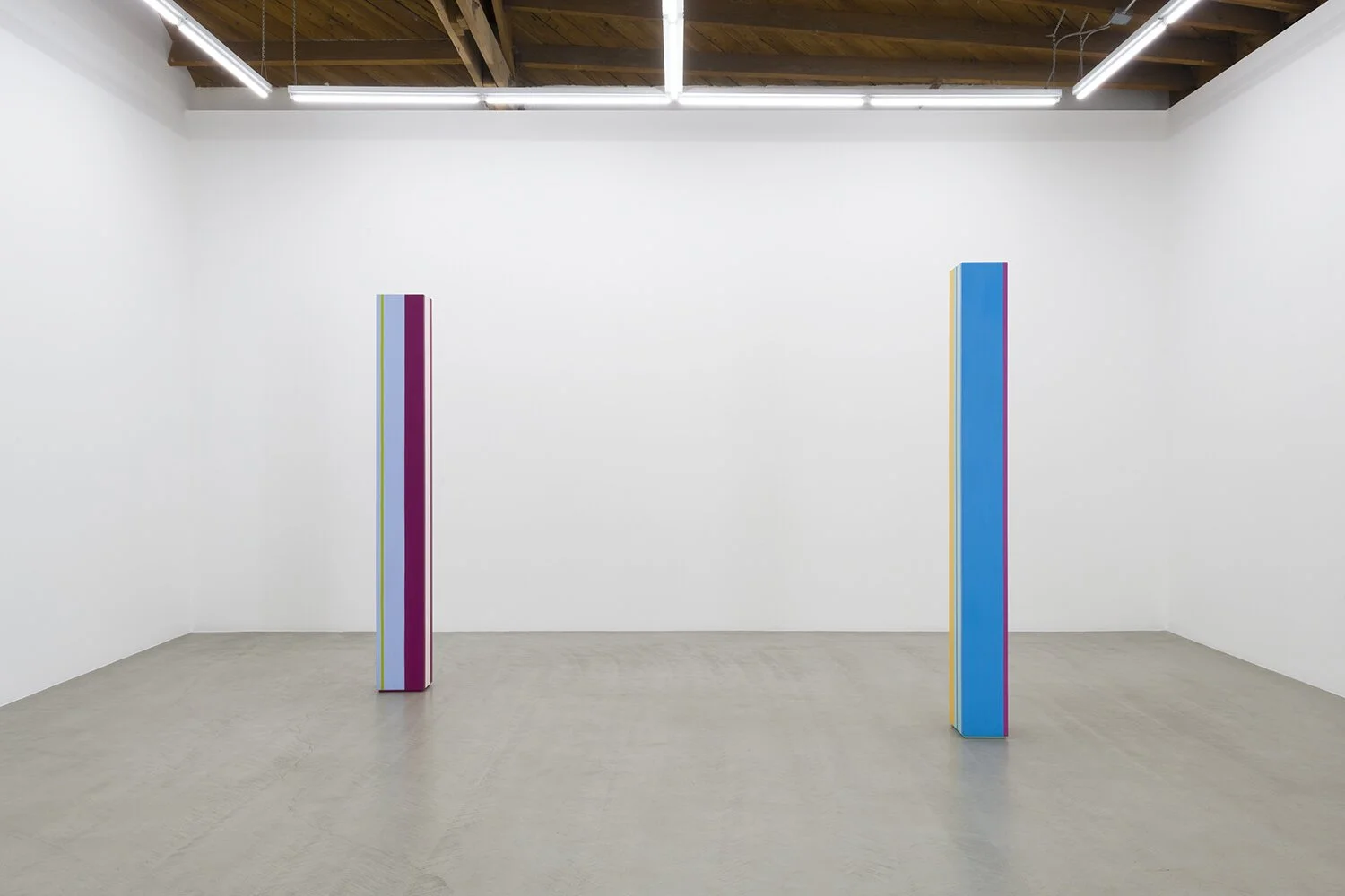 installation view of  Anne Truitt / Daniel Turner