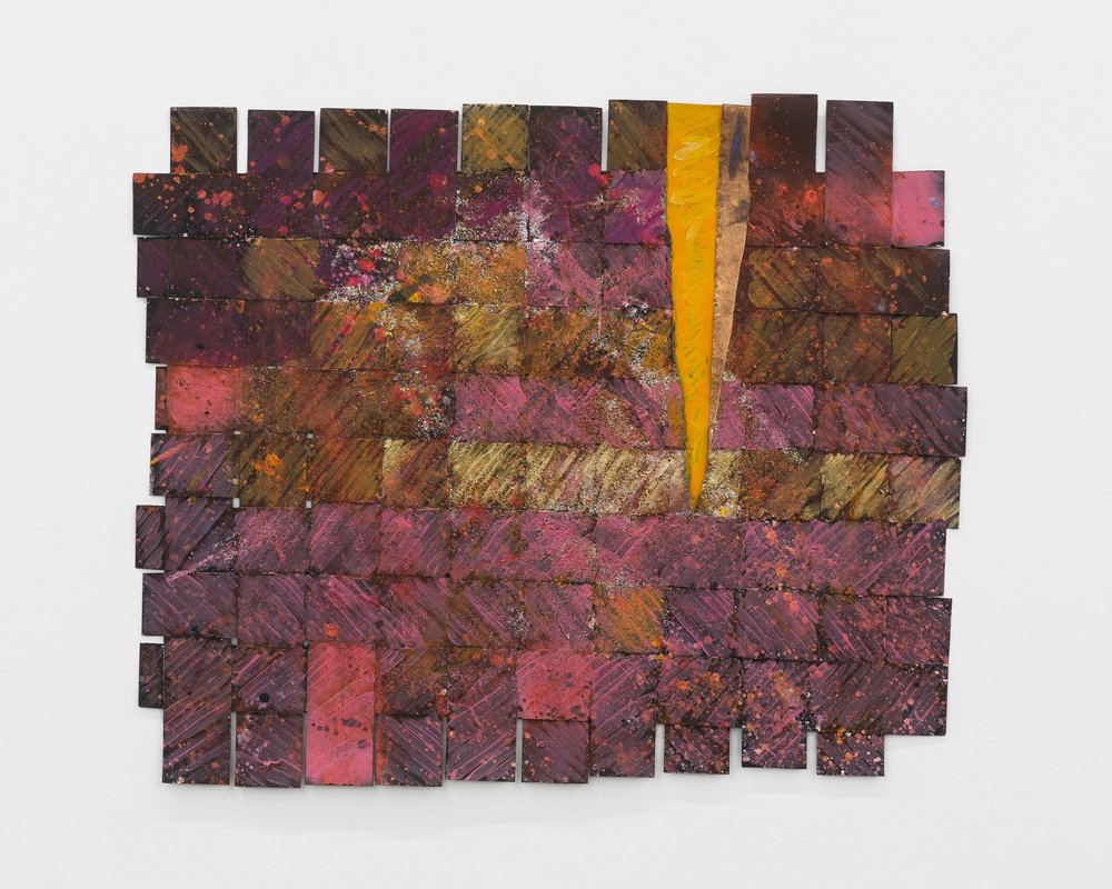   Alonzo Davis    Copper Flash,  1989 acrylic on woven paper 30 x 36 inches 