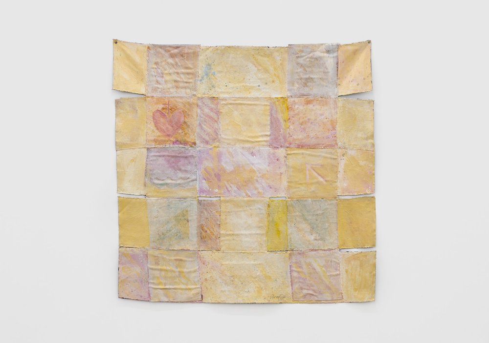   Alonzo Davis    King's Peace Cloth , 1985 acrylic on woven canvas 56 x 56 inches 