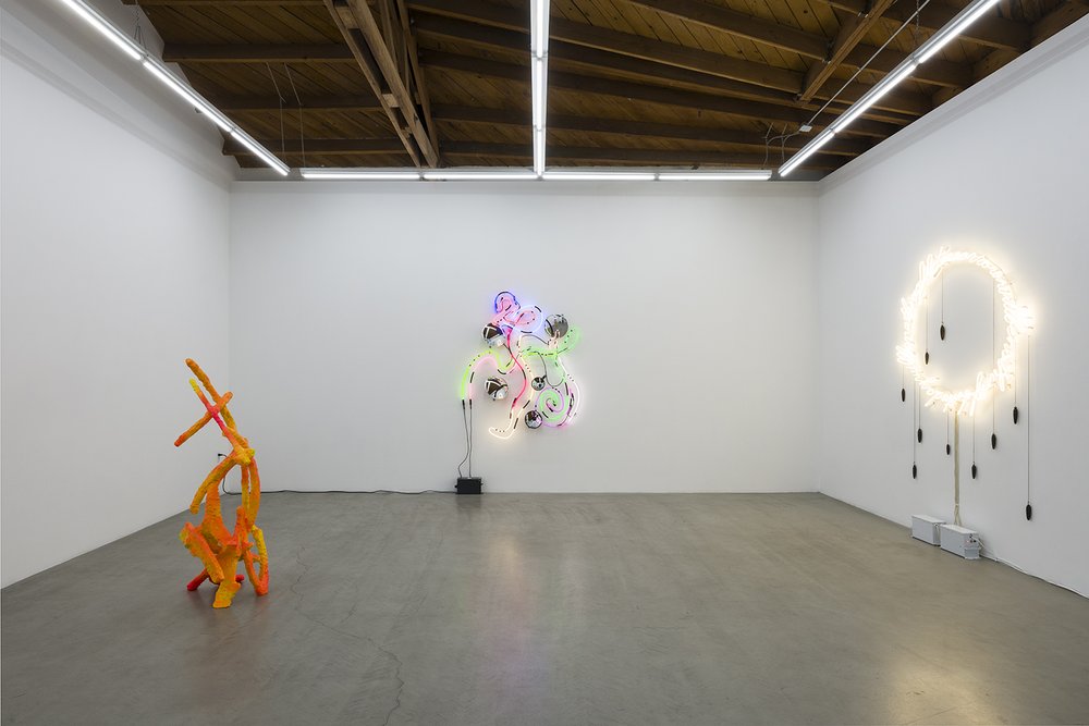  Installation view of  Keith Sonnier: Live in Your Head  at parrasch heijnen, Los Angeles 