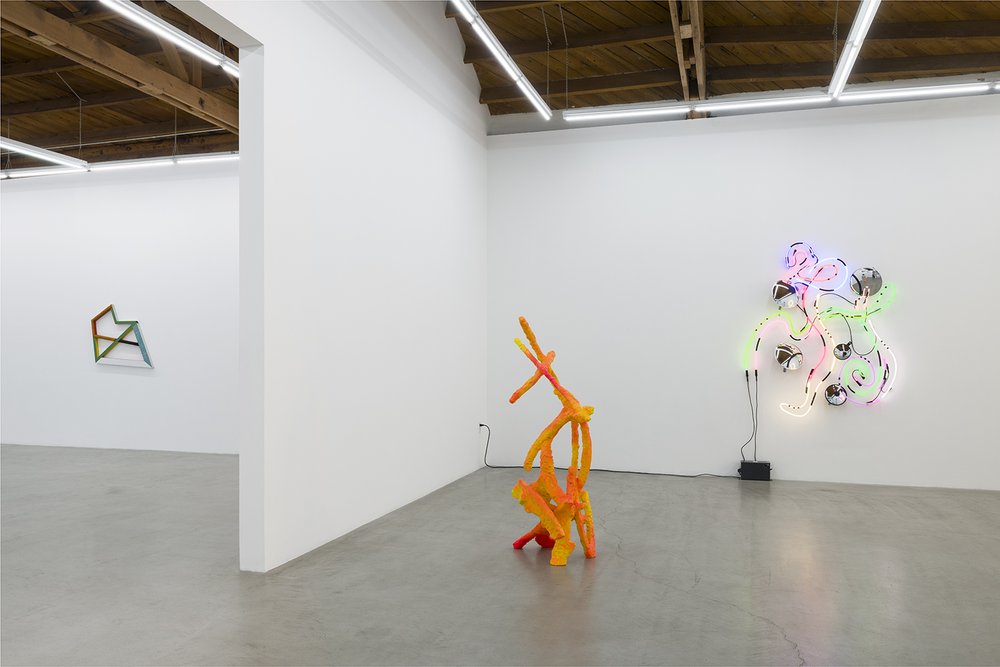  Installation view of  Keith Sonnier: Live in Your Head  at parrasch heijnen, Los Angeles 