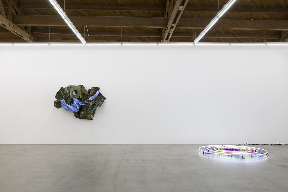  Installation view of  Keith Sonnier: Live in Your Head  at parrasch heijnen, Los Angeles 