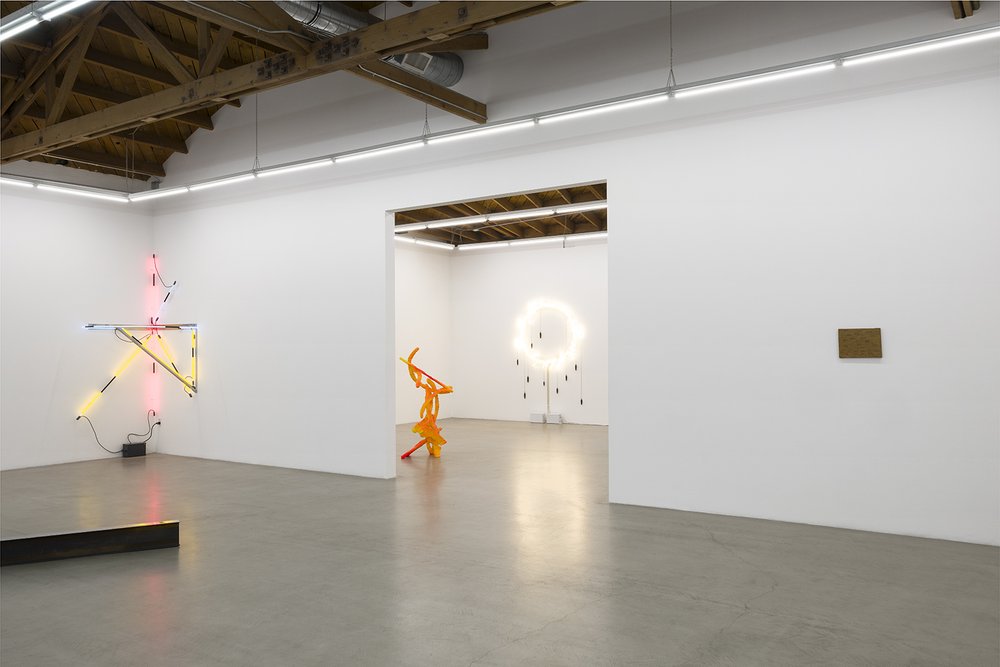  Installation view of  Keith Sonnier: Live in Your Head  at parrasch heijnen, Los Angeles 