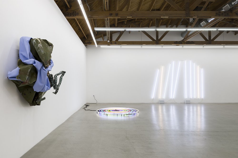  Installation view of  Keith Sonnier: Live in Your Head  at parrasch heijnen, Los Angeles 