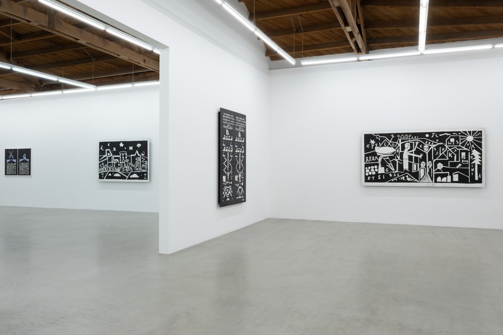  Installation view of  Ken Grimes: Evidence for Contact  at parrasch heijnen, Los Angeles 