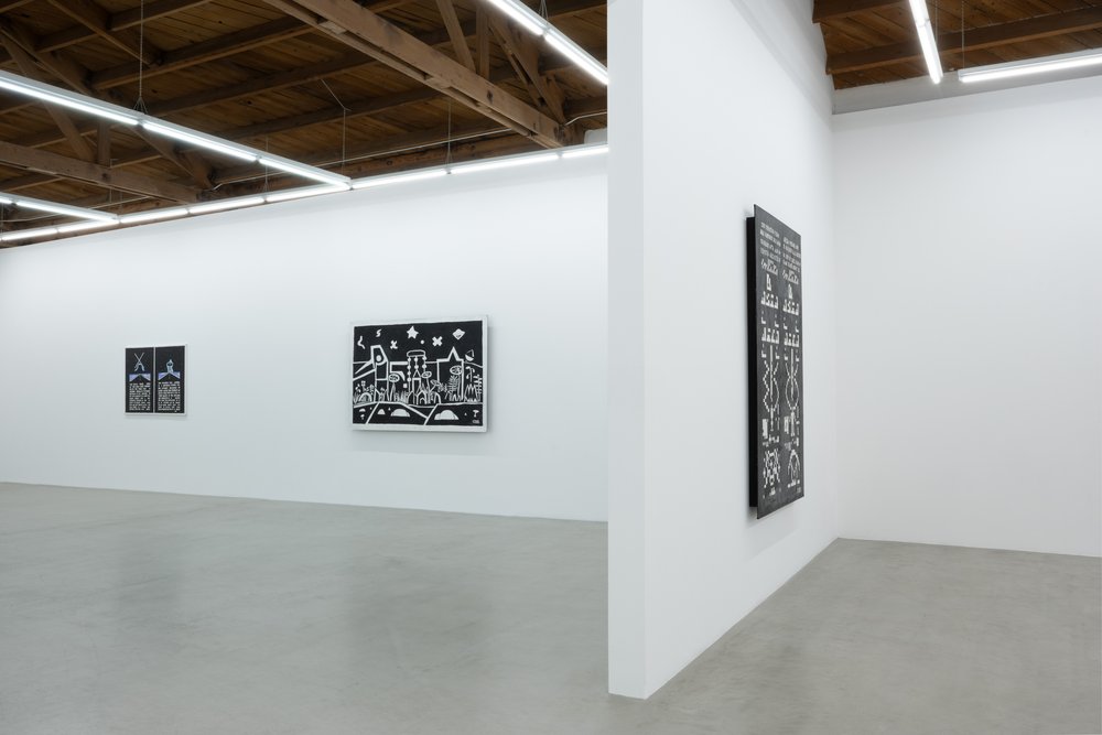  Installation view of  Ken Grimes: Evidence for Contact  at parrasch heijnen, Los Angeles 