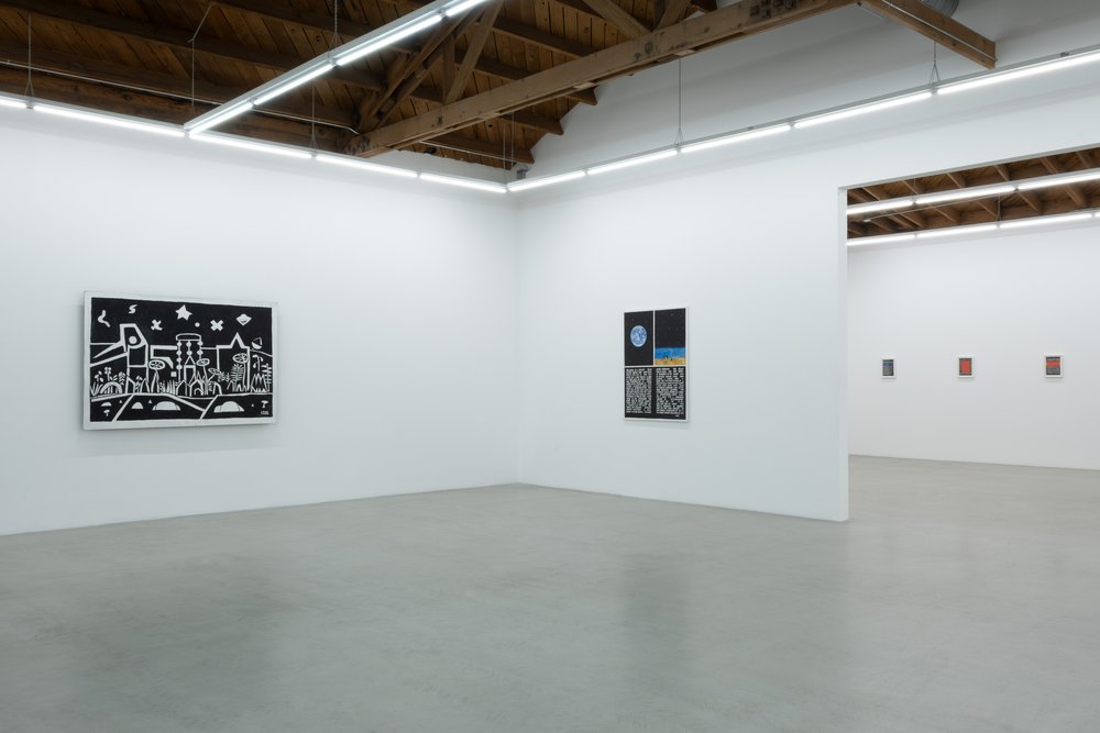  Installation view of  Ken Grimes: Evidence for Contact  at parrasch heijnen, Los Angeles 