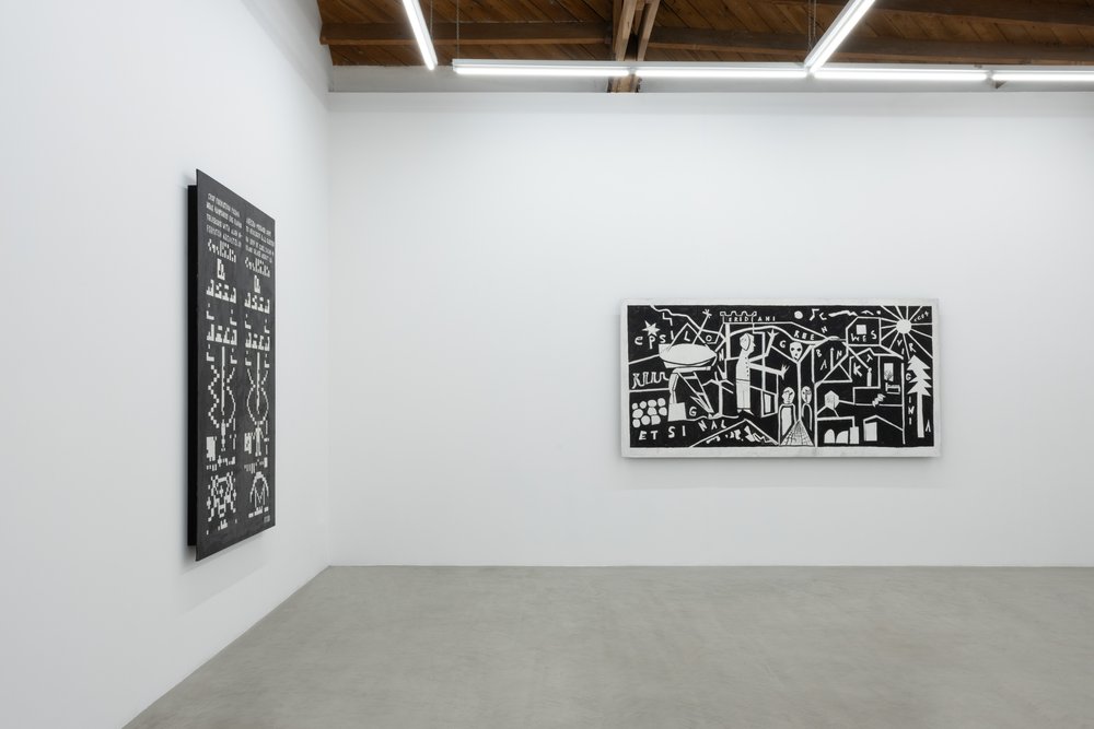  Installation view of  Ken Grimes: Evidence for Contact  at parrasch heijnen, Los Angeles 