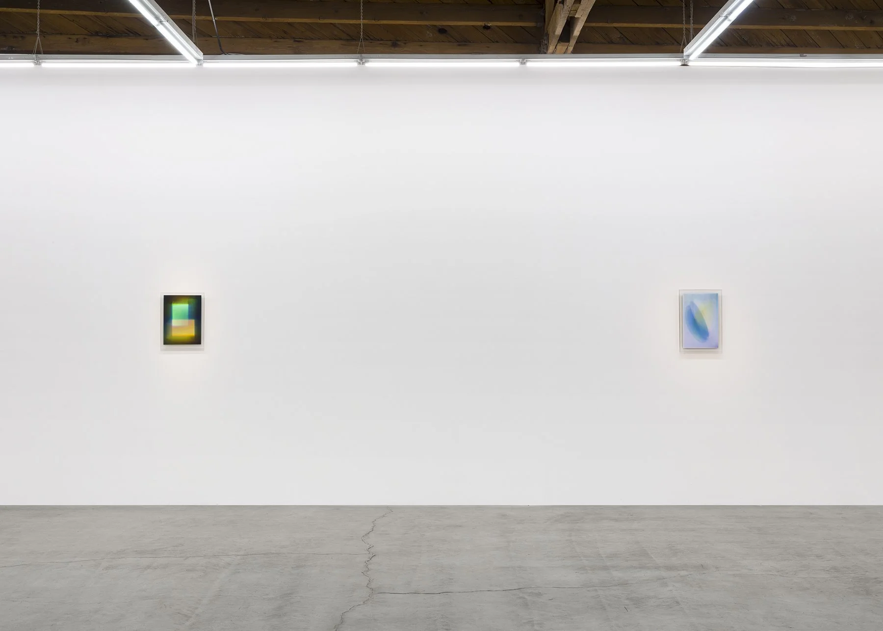   August Muth: Material Light.  parrasch heijnen, Los Angeles. May 16 - June 20, 2026. Installation image. Photography: Ed Mumford.  