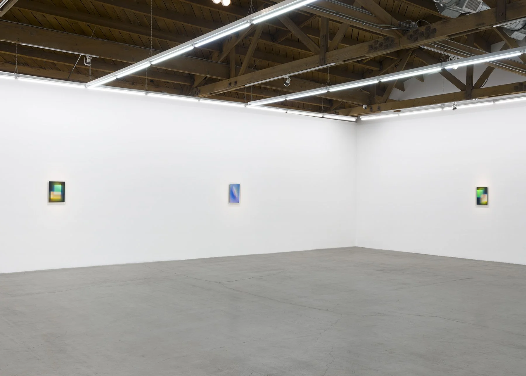   August Muth: Material Light.  parrasch heijnen, Los Angeles. May 16 - June 20, 2026. Installation image. Photography: Ed Mumford.  