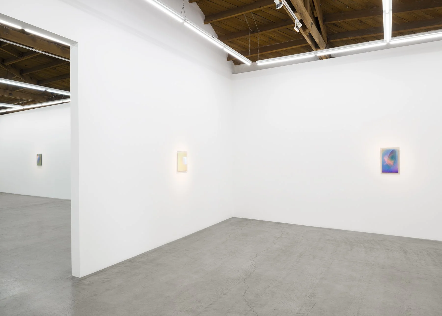   August Muth: Material Light.  parrasch heijnen, Los Angeles. May 16 - June 20, 2026. Installation image. Photography: Ed Mumford.  