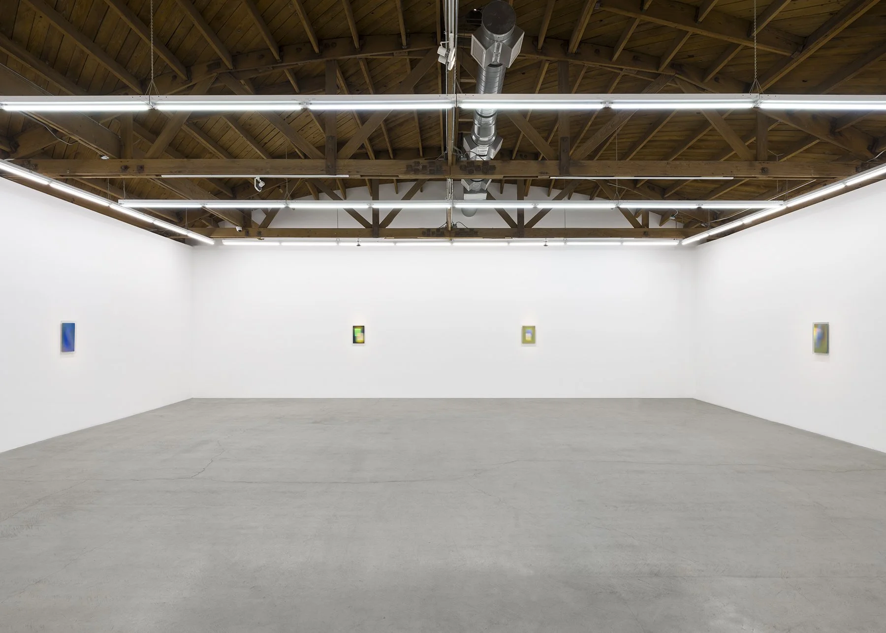   August Muth: Material Light.  parrasch heijnen, Los Angeles. May 16 - June 20, 2026. Installation image. Photography: Ed Mumford.  