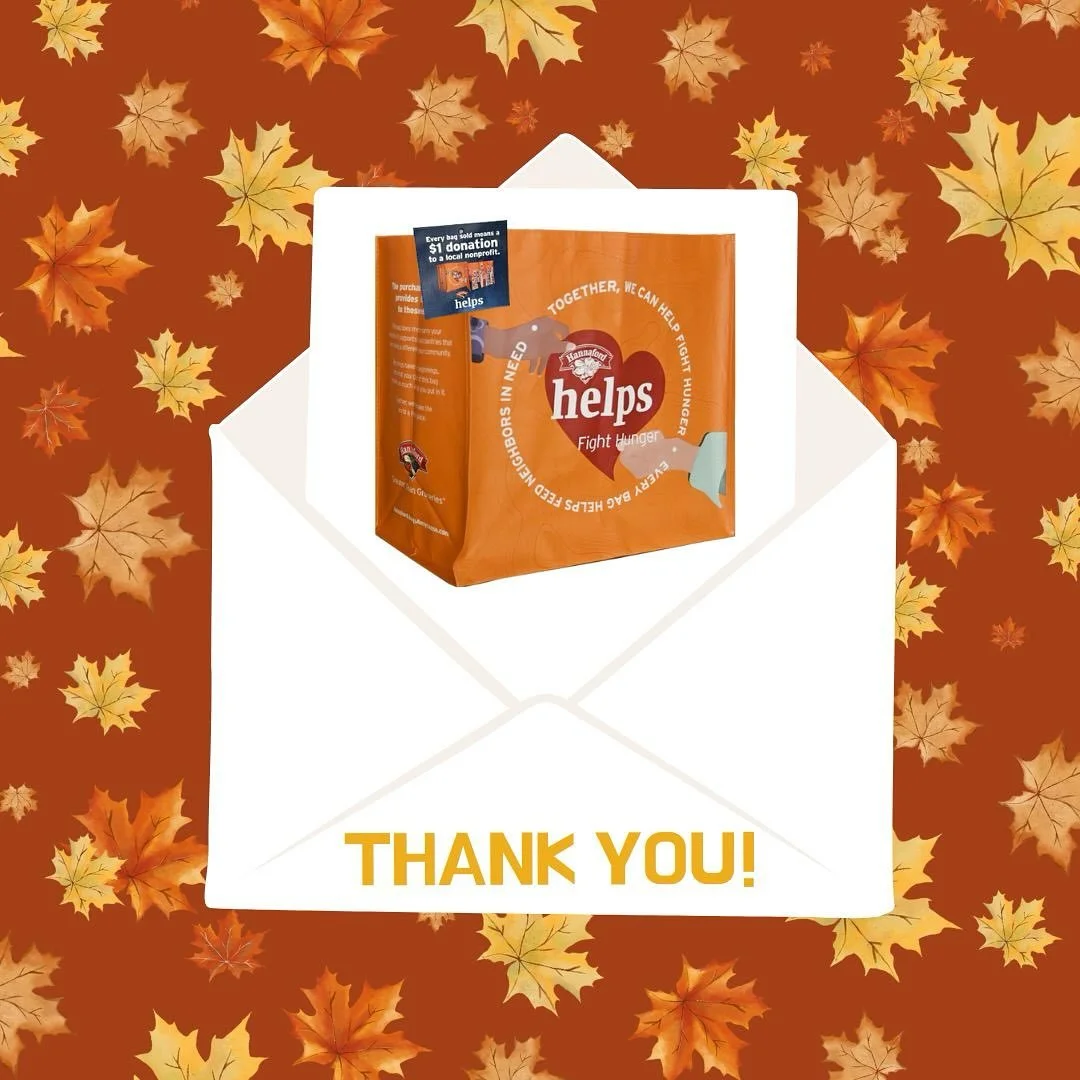 Thank you to the Hannaford Supermarket in Brandon, VT for choosing HOPE as the beneficiary of their Fight Hunger Bag Program during the month of October. We are thrilled to be the recipient of funds raised by this local effort! HOPE will receive $1 f