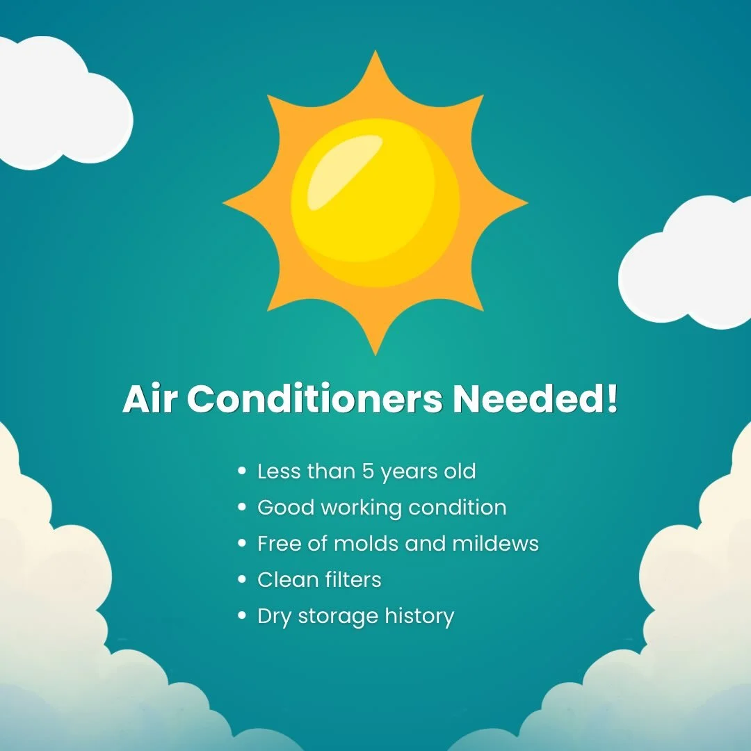 Do you have a portable air conditioner that you are not using? Each summer, HOPE has a few clients with severe health issues that are exacerbated by extreme heat. Sometimes we can connect them with a portable air conditioner, but that depends on whet