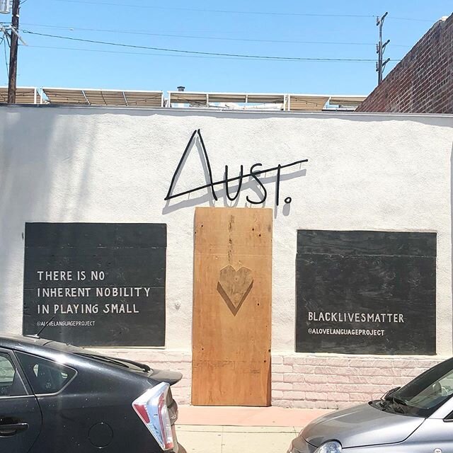 Today we headed to Abbot Kinney. We gathered a few volunteers, painted and really discussed race in a America. At each site we talk. Sometimes it&rsquo;s with strangers walking by, our friends that pull up or just with each other. Each conversation i