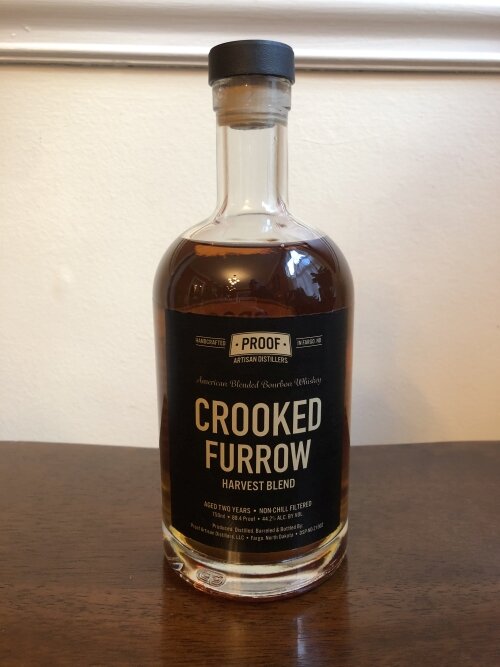 NORTH DAKOTA  Proof Artisanal Distillers, LLC Crooked Furrow Harvest Blend American Blended Bourbon Whiskey (Fargo, ND) 44.2% ABV