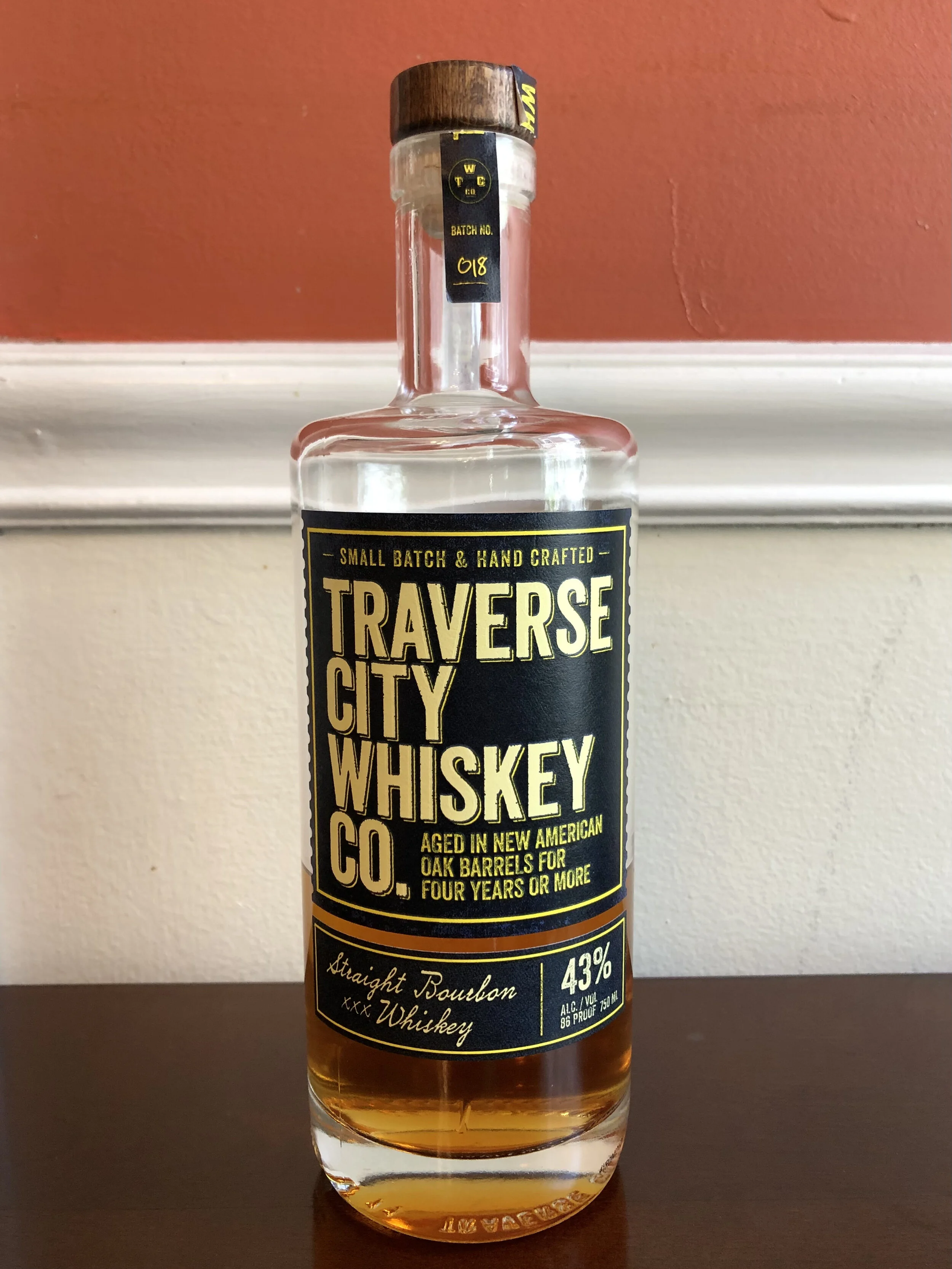 MICHIGAN Traverse City Whiskey Co, Straight Bourbon Whiskey, 43% ABV   Draft 12