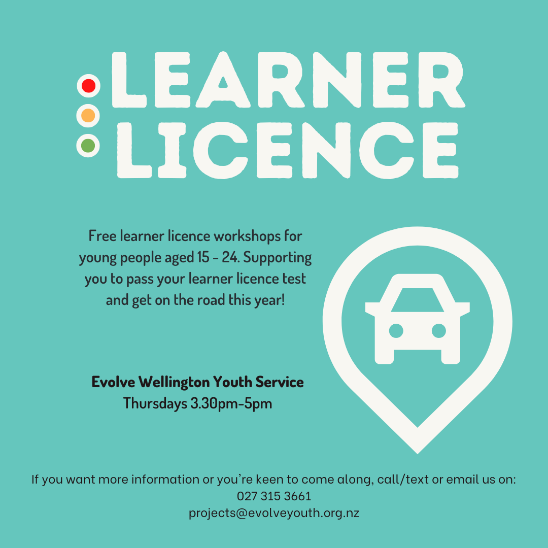 Learner Licence — Evolve Wellington Youth Service