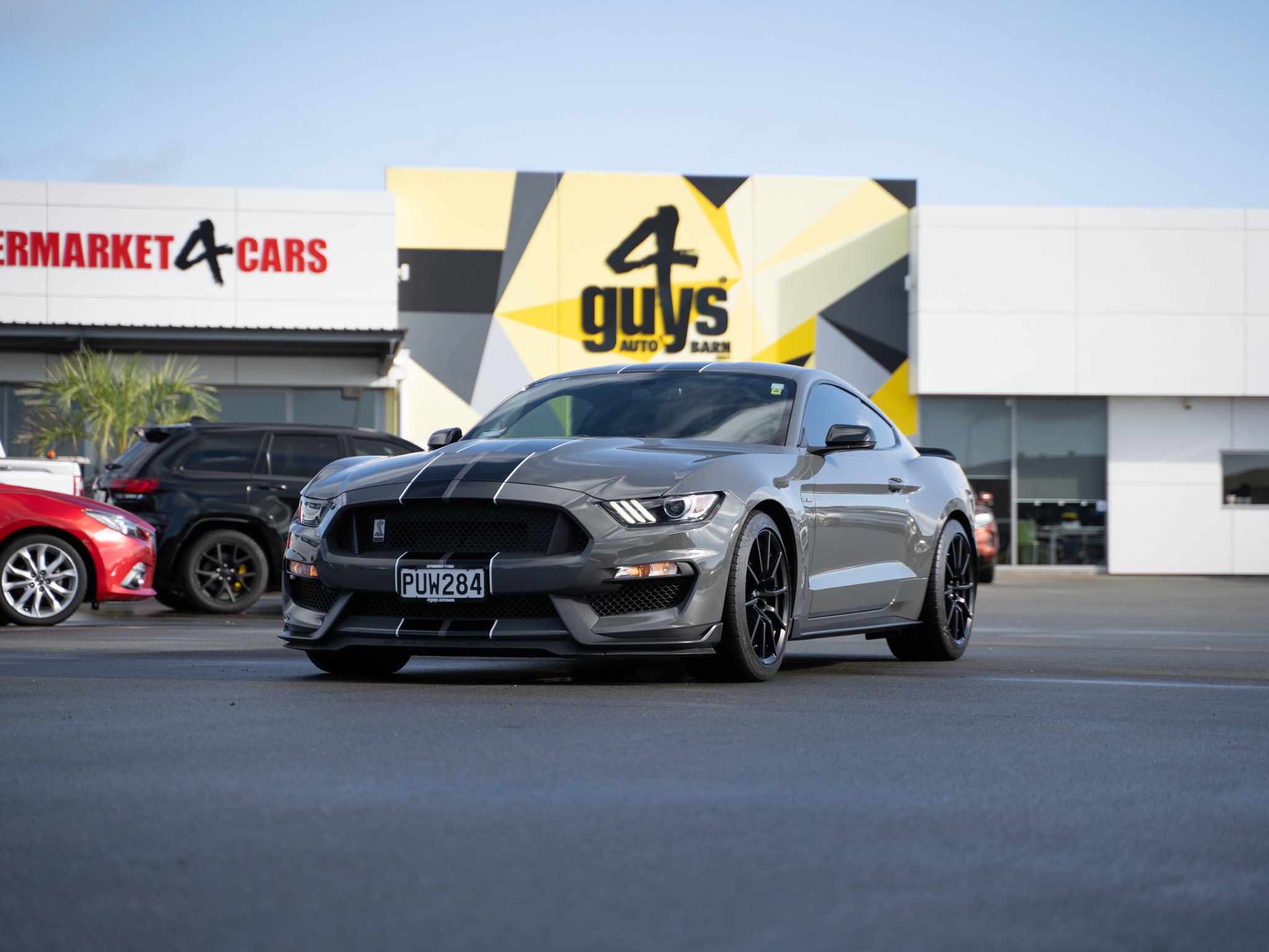 🔥 Unleash the beast! The 2018 Ford Mustang SHELBY GT350 is here, featuring a ferocious 5.2L V8 engine with 520hp, all harnessed by a precise 6-speed manual transmission. 

Ready to feel the roar? Come test drive your dream! 🚗💨

#4Guys #NewZealand 