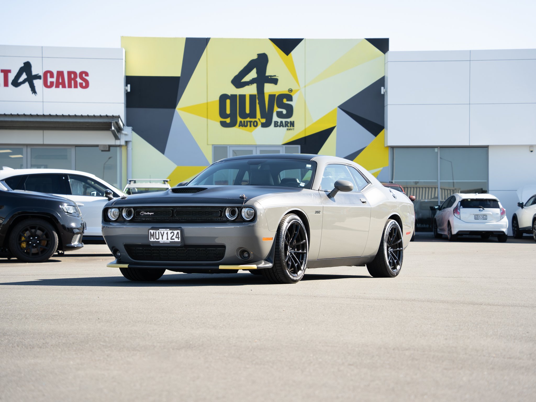 🔥JUST ARRIVED!🔥 2018 Dodge Challenger T/A (TRANSAM) for $84,800 NZD. 

With a car this hot, who needs a heater this winter? Come down and see it before someone else decides they're in need of a speed upgrade! 

#4Guys #NewZealand #Dodge #Challenger