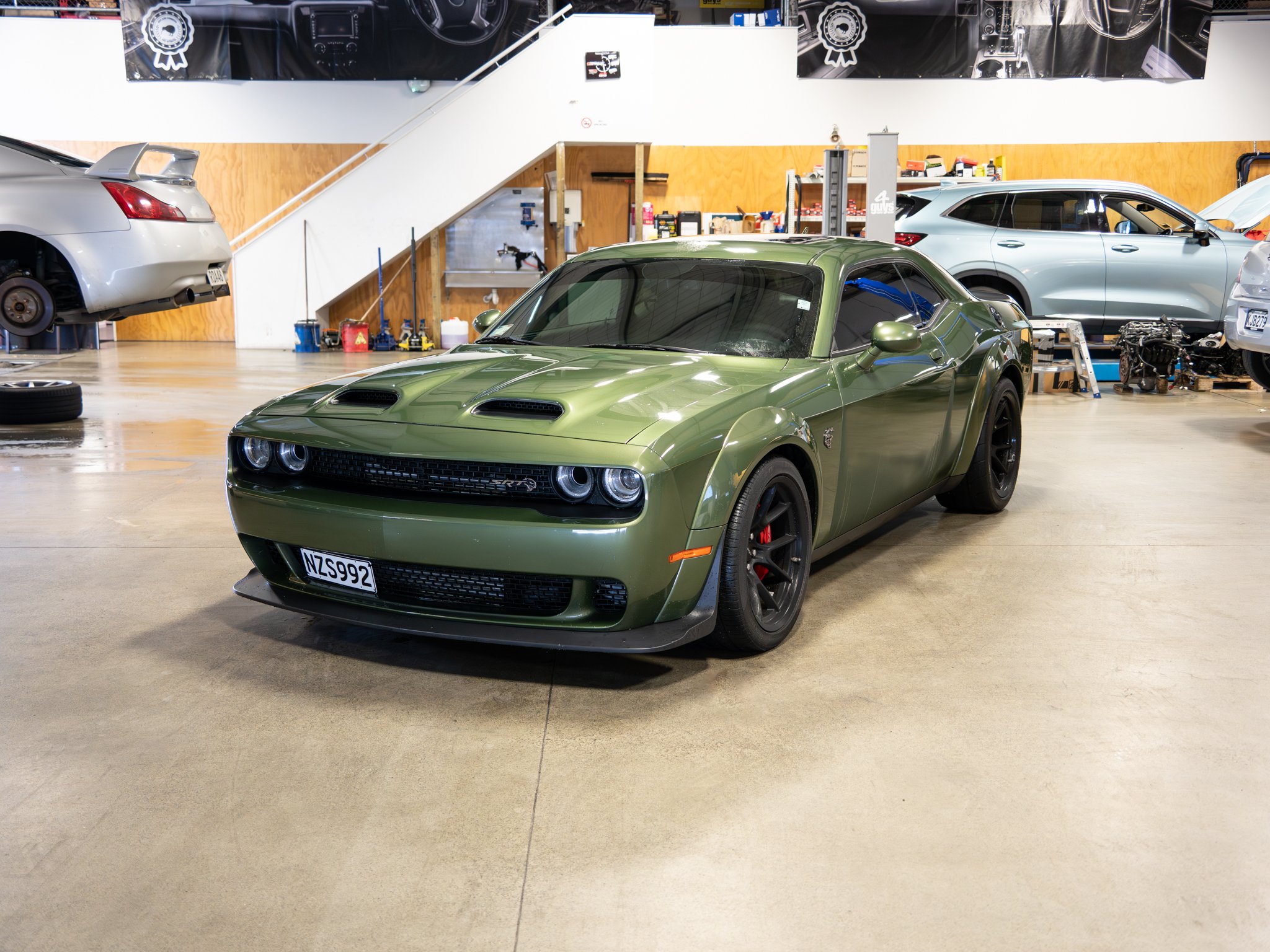 Plumcrazy isn't your thing? How about F8 Green. 2021 Dodge Challenger HELLCAT REDEYE (797HP) AUTO 6.2L V8 SUPERCHARGED COUPE $189,800NZD

One of the most powerful production cars in the world, this widebody coupe is built for performance, speed, and 