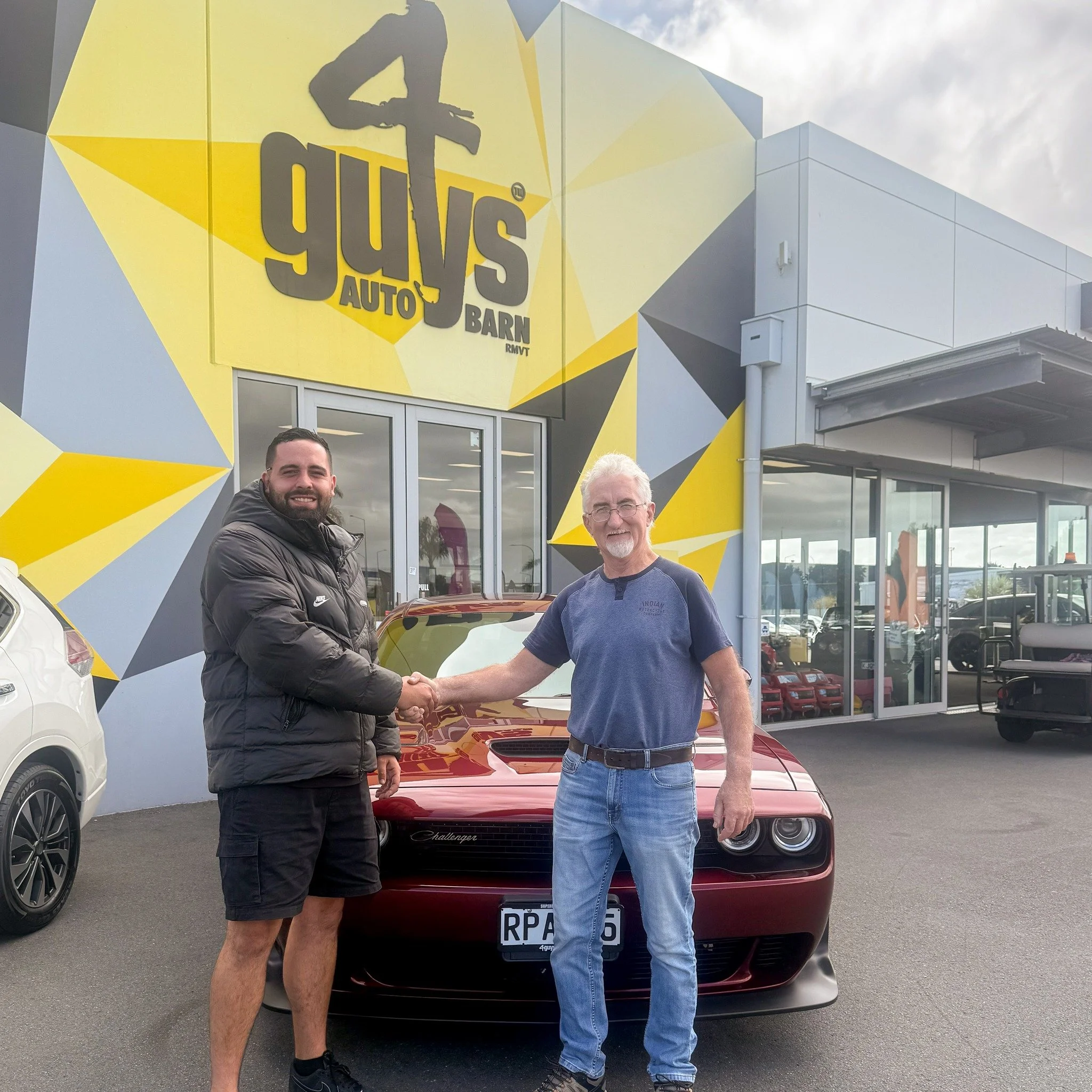 Gavin rolling out in his stunning 2023 Dodge Challenger Scat Pack! That grin says it all. What a drive home it&rsquo;s going to be. Shoutout to Jackson for helping Gavin and Aletta make it happen!