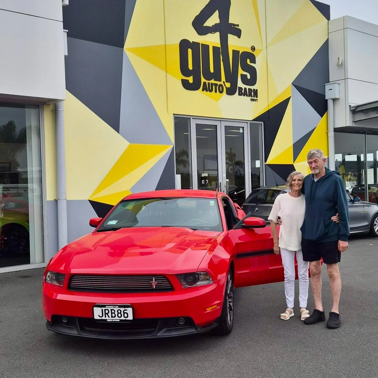Perfect way to spend a Sunday.  Sid and his wife picking up their new whip. 2011 Ford Mustang California Special.