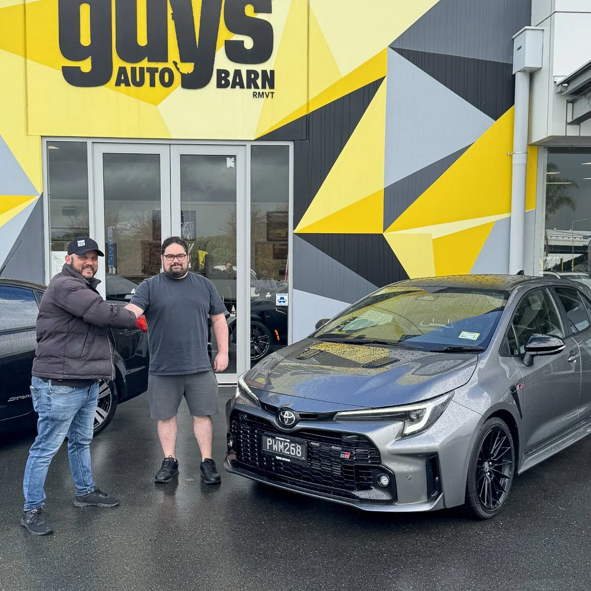 Robert and his new Toyota Corolla GR. These things are little Toyota rocket ships! No doubt the drive home was a blast! Cheers to Dean for making it happen.