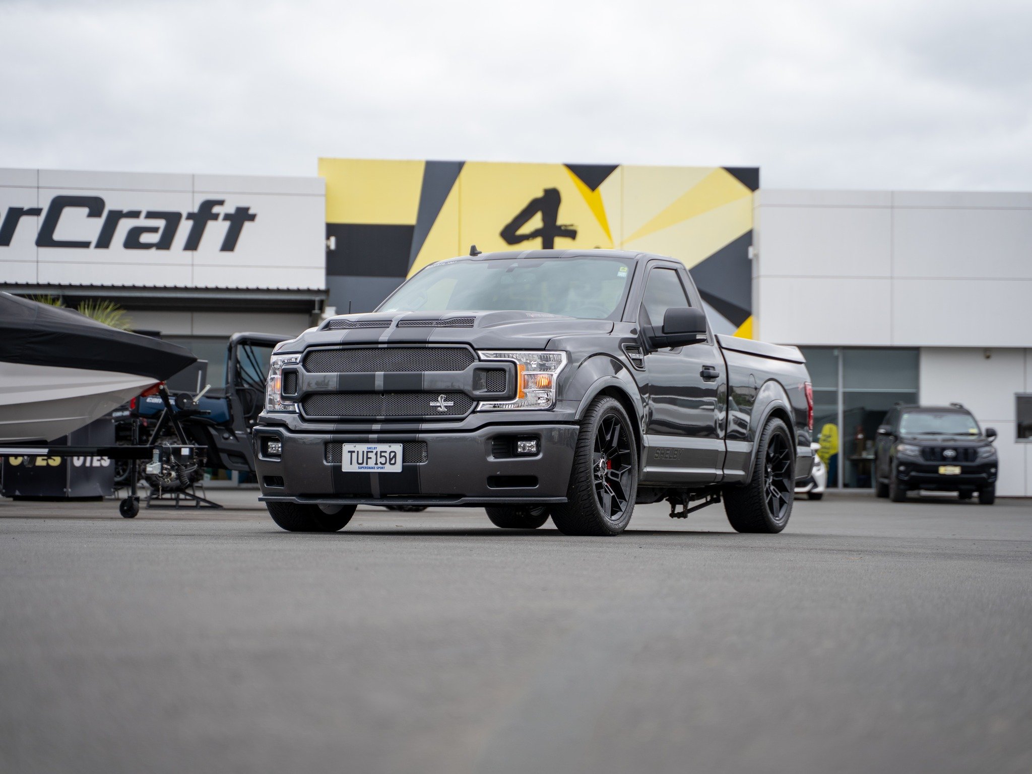 2020 Ford F-150 Shelby Super Snake 4x4 Regular Cab 5.0L Supercharged V8 &ndash; 770HP

This is one of those vehicles that rarely comes up for sale. A genuine Shelby Super Snake F-150, factory built by Shelby American, producing a staggering 770HP fro