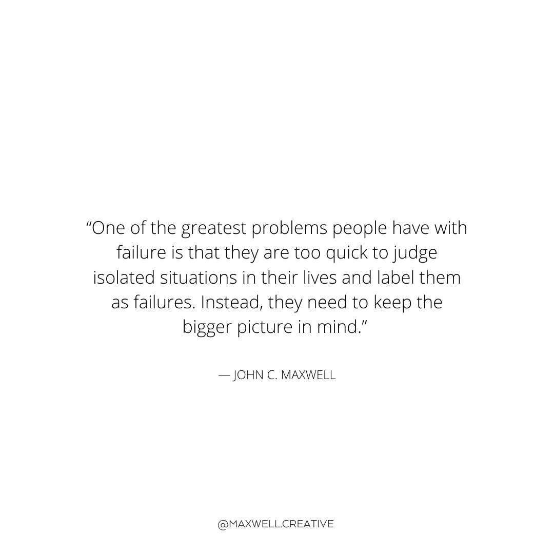 We are human. Failure, challenges, and obstacles are inevitable. How we respond, and the willingness to adapt/change, and the courage to continue is what matters! Give yourself some grace today, you're doing great!