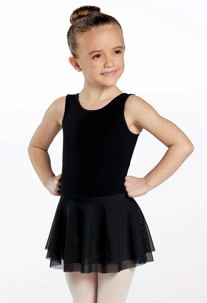 cotton dance dress Eurotard 10467 Girls Short Sleeve Dance Dress with Cotton Lycra