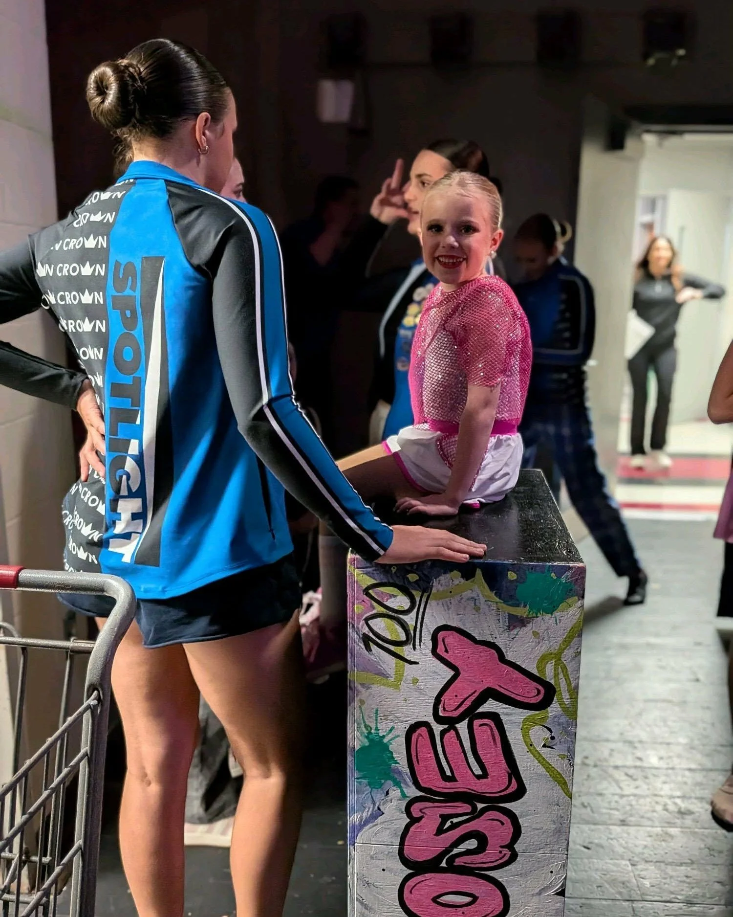 b a c k s t a g e &bull; is the BEST seat in the house!✨ 

Between the quick changes and the hairspray clouds, there&rsquo;s always time for a silly face (or ten). 🤪 The audience sees the grace, but we get the giggles! 

Fun Spotlight Crown  #monday