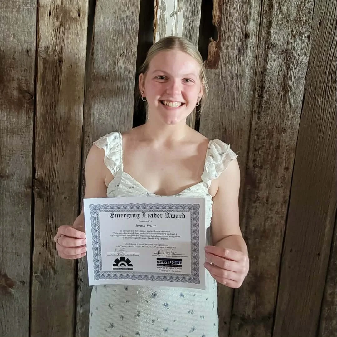 T E E N &bull; L E A D E R
Jenna Pruitt, daughter of Brooke Pruitt of Creston, was presented with the Emerging Leader Scholarship Award on Sunday evening, March 29 at @the.legacyvenue in Creston.👏

The Emerging Leader Scholarship Award is the highes