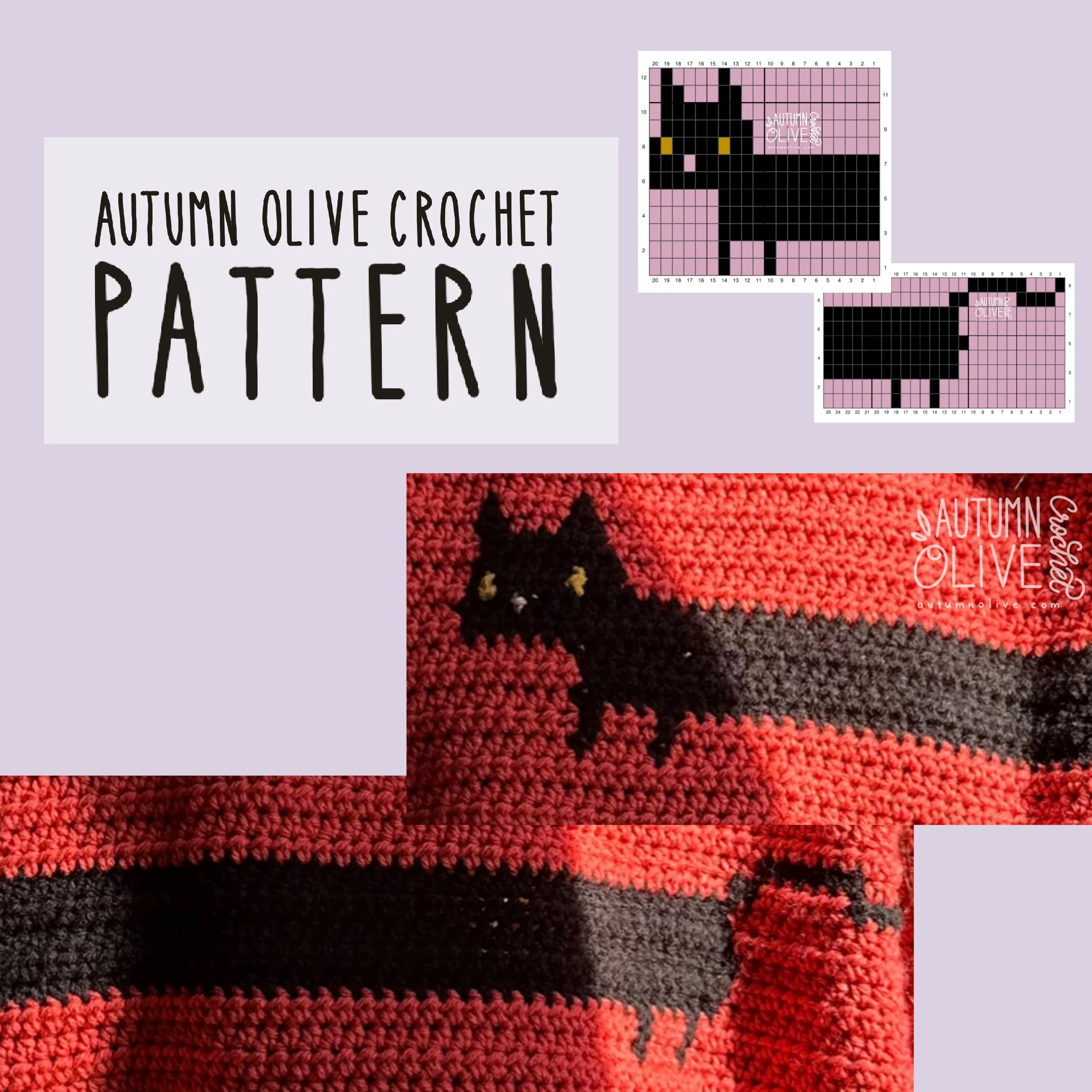 long cat colorwork graphic