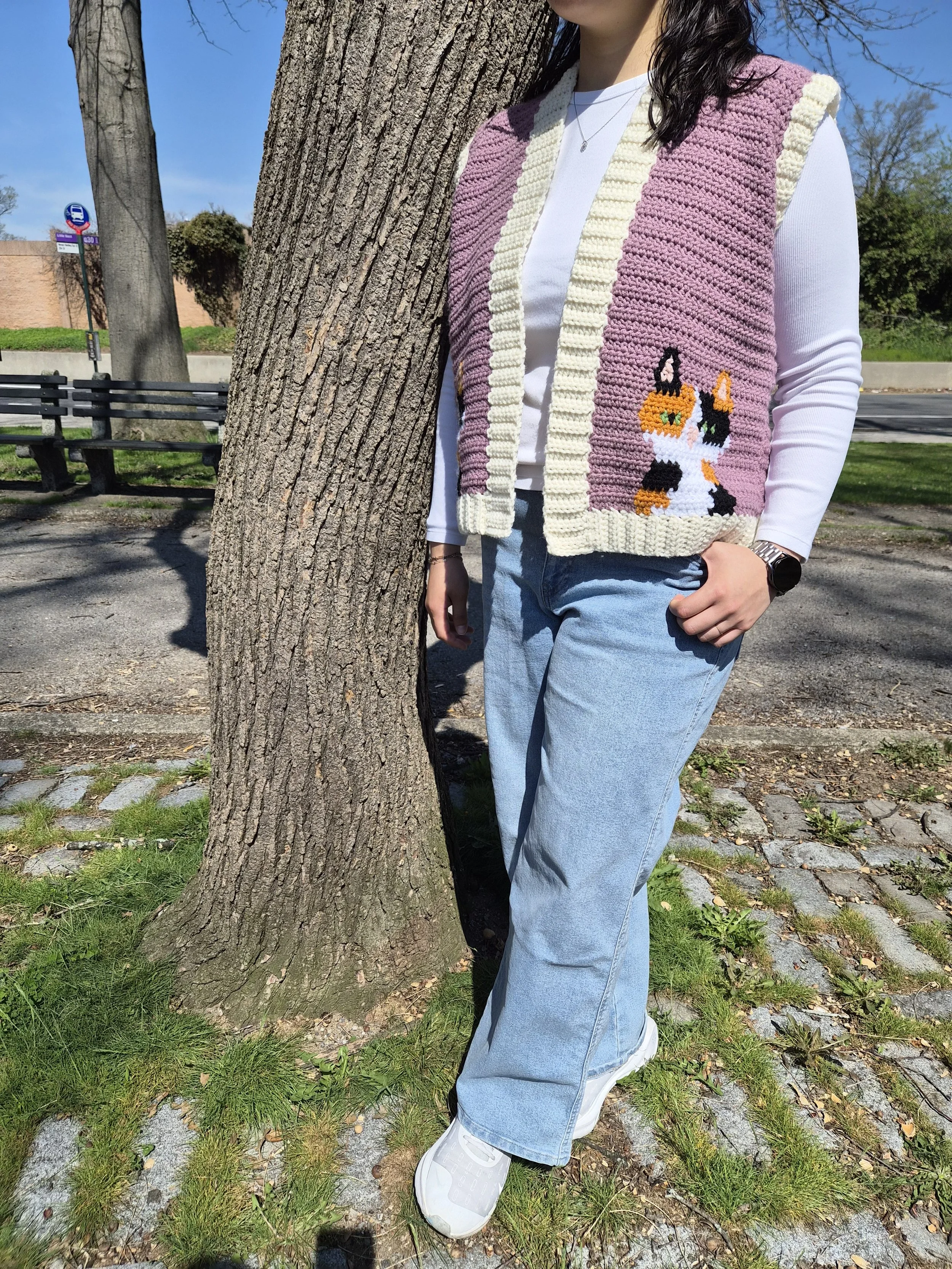 IG @yarnstitch.nyc made with pair of vests pattern