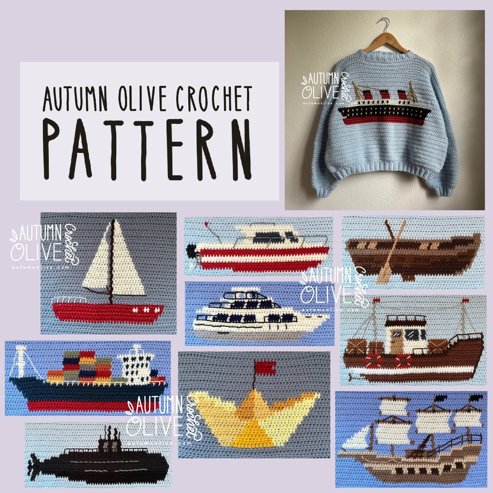 float your boats pullover pattern — autumn olive crochet