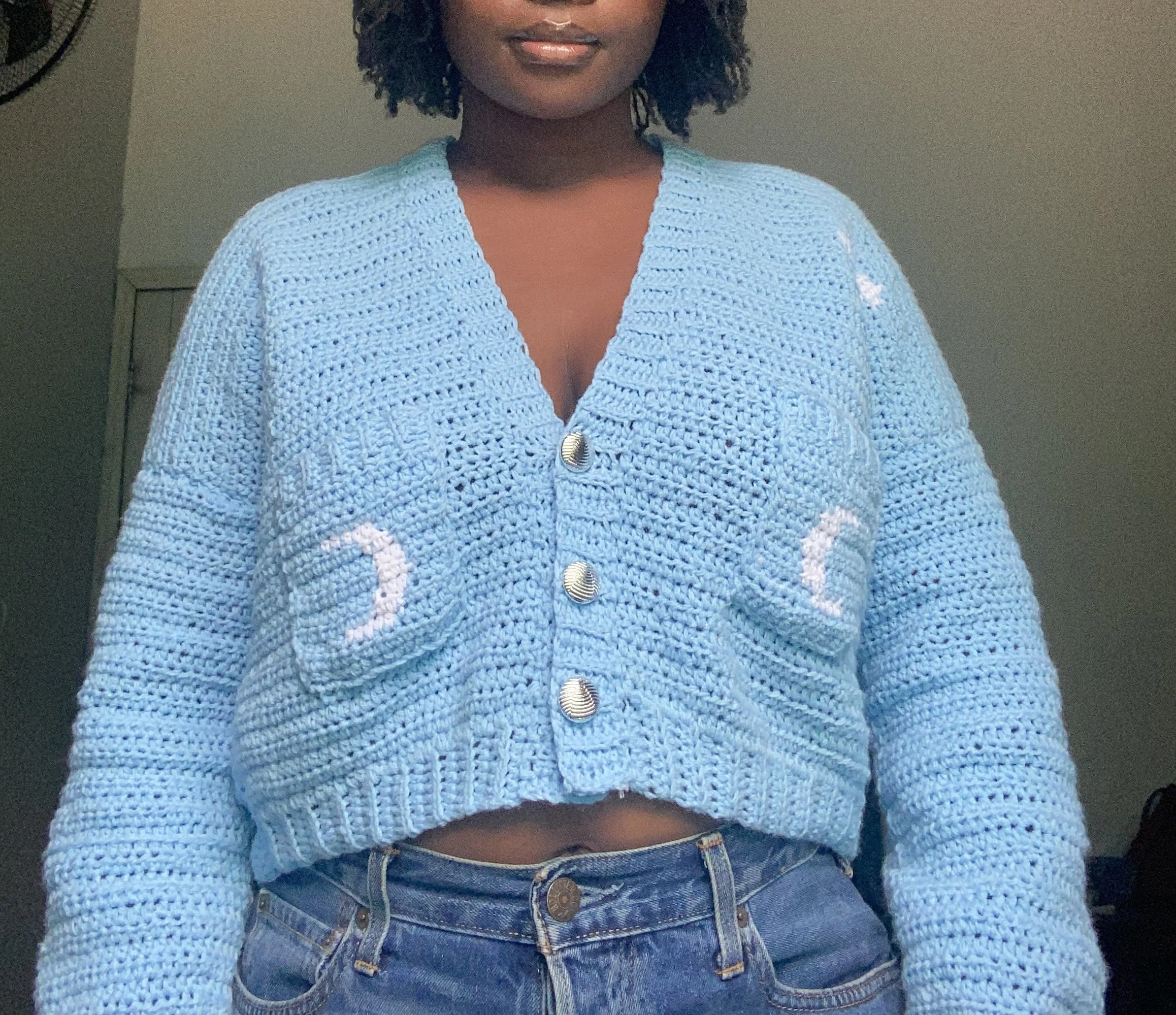 blue moon cardigan