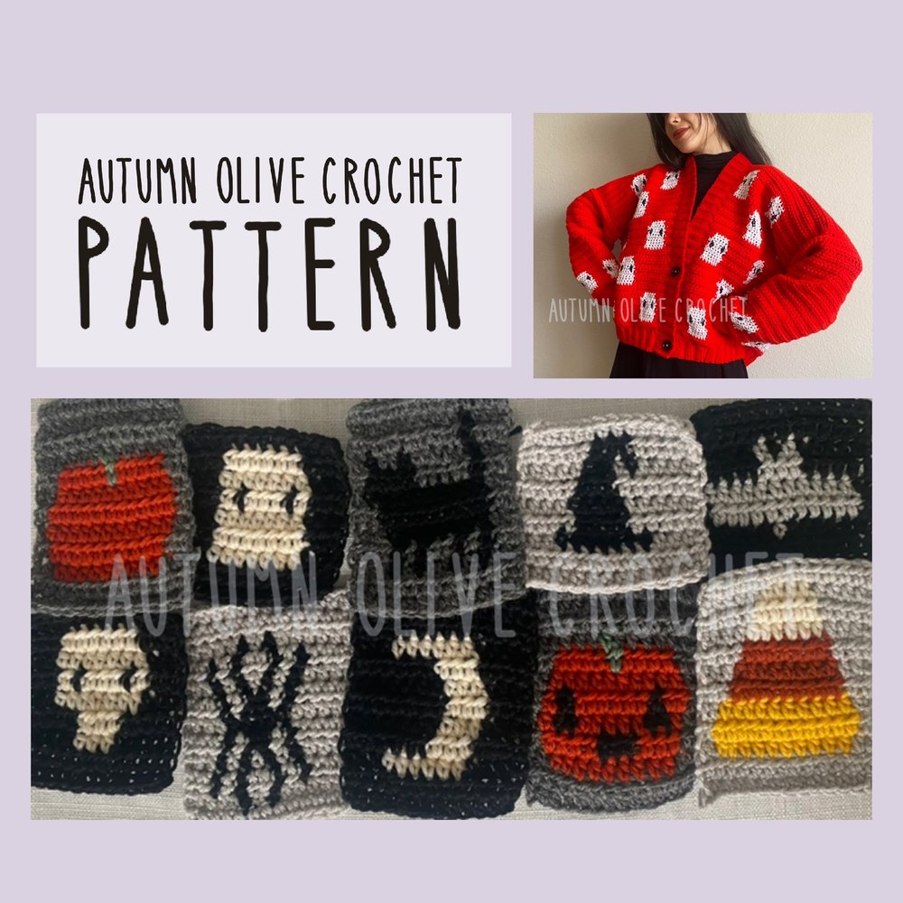 halloween cardigans pattern — autumn olive crochet
