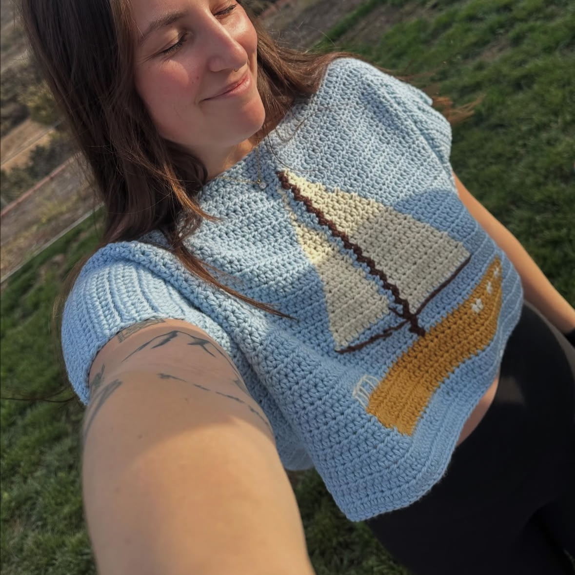 sailboat sweater tee