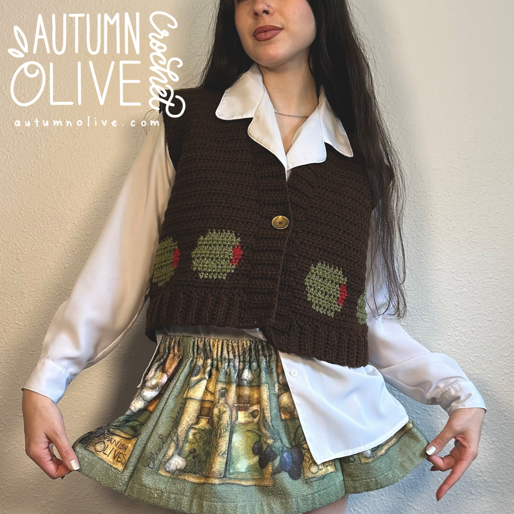 size M cropped | IG @autumnolivecrochet