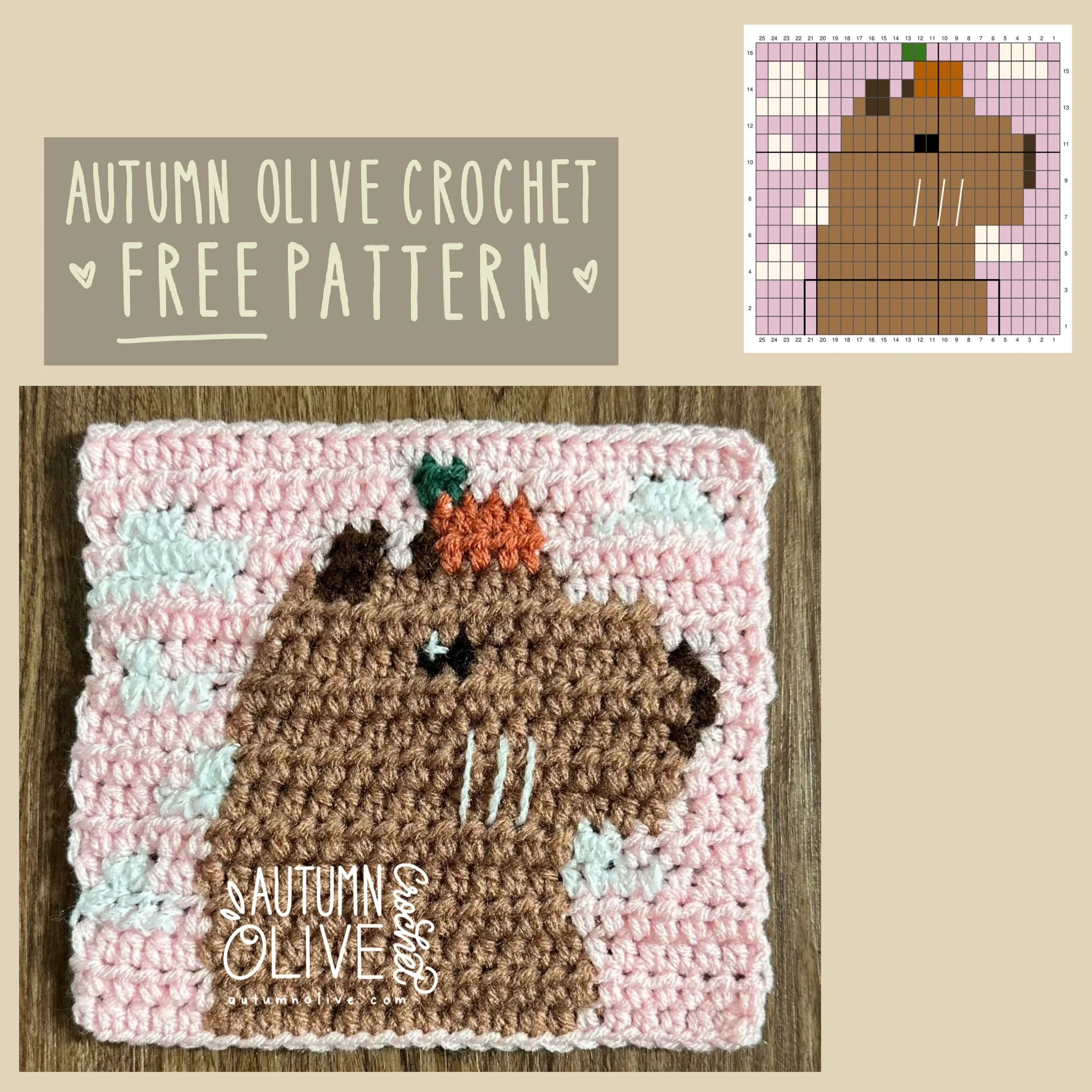 cloud capybara colorwork graphic ♡