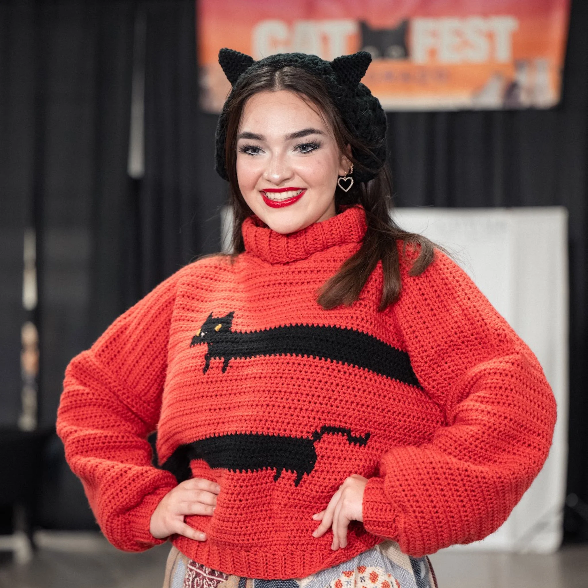 long cat sweater | S-2X